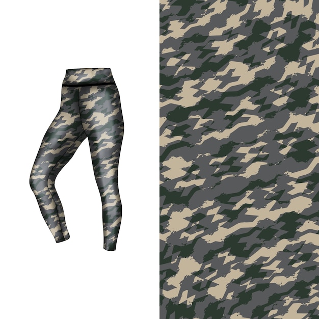 estilo de fondo abstracto para leggings deportivos