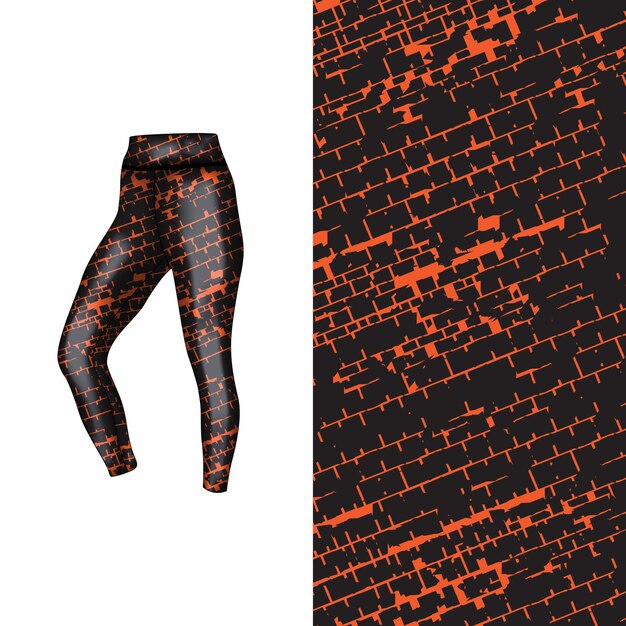 estilo de fondo abstracto para leggings deportivos