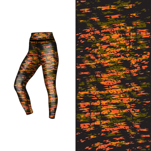 estilo de fondo abstracto para leggings deportivos