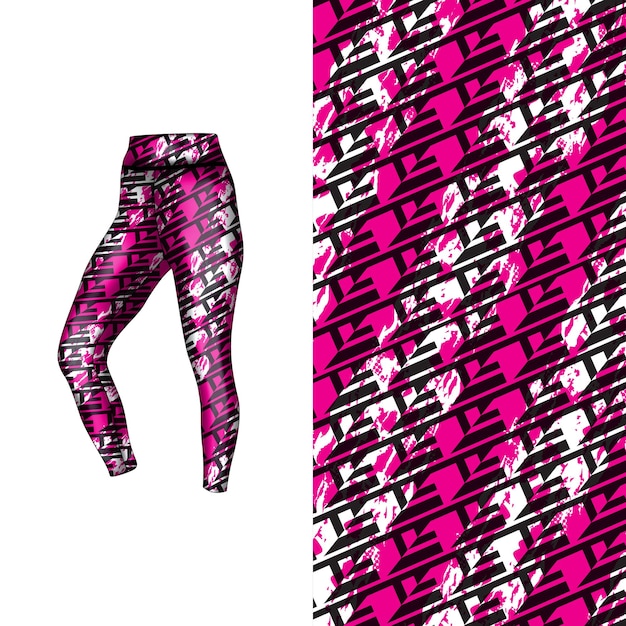 estilo de fondo abstracto para leggings deportivos