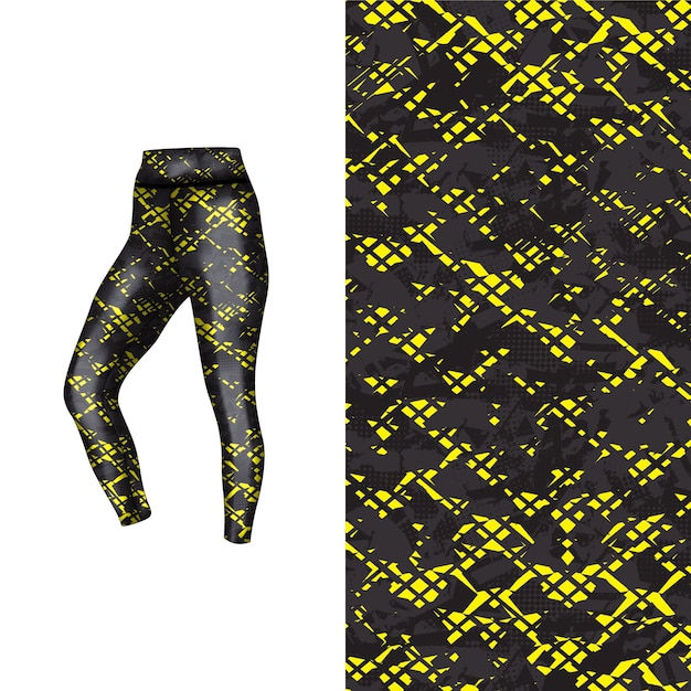 estilo de fondo abstracto para leggings deportivos