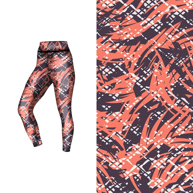 estilo de fondo abstracto para leggings deportivos