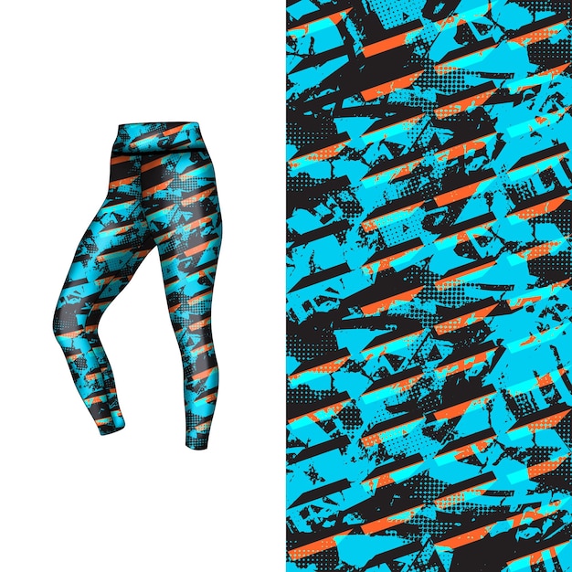 estilo de fondo abstracto para leggings deportivos