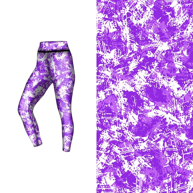 estilo de fondo abstracto para leggings deportivos