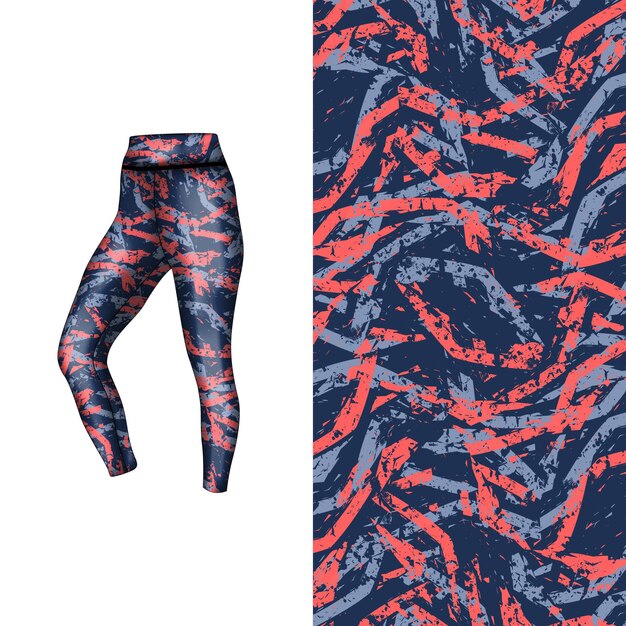 estilo de fondo abstracto para leggings deportivos