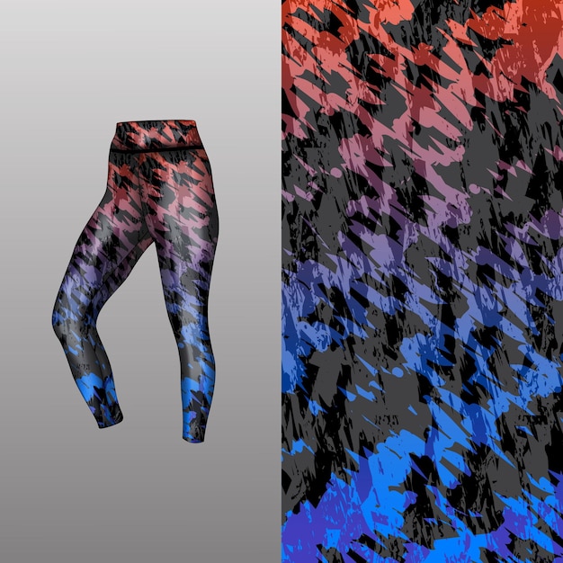 estilo de fondo abstracto para leggings deportivos