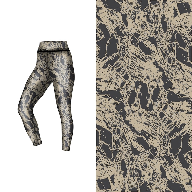 estilo de fondo abstracto para leggings deportivos