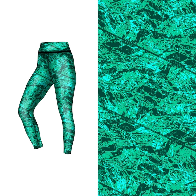estilo de fondo abstracto para leggings deportivos