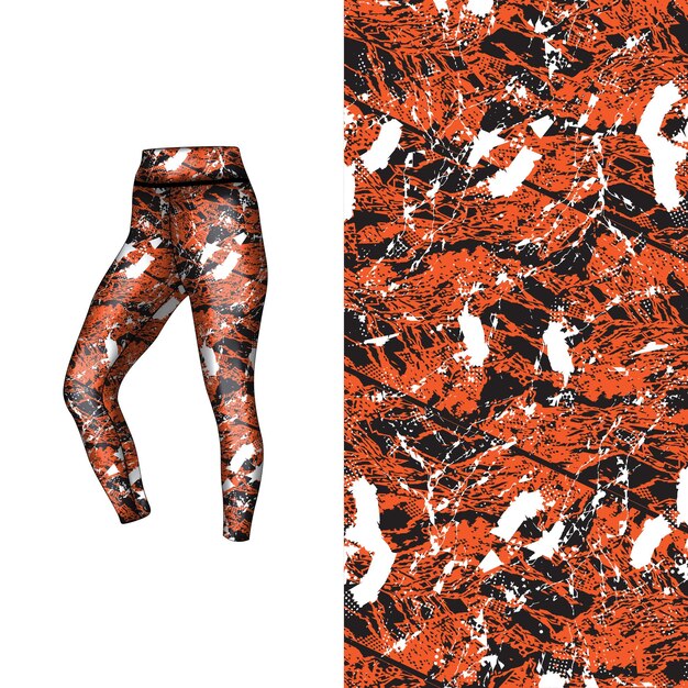estilo de fondo abstracto para leggings deportivos