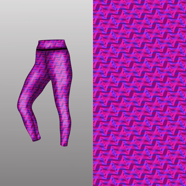 estilo de fondo abstracto para leggings deportivos