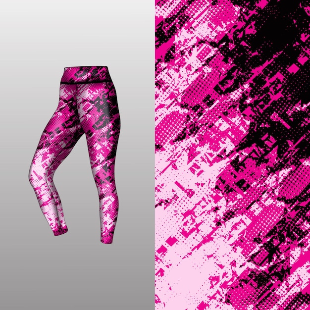 estilo de fondo abstracto para leggings deportivos