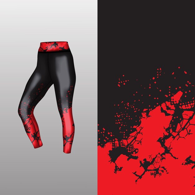 estilo de fondo abstracto para leggings deportivos
