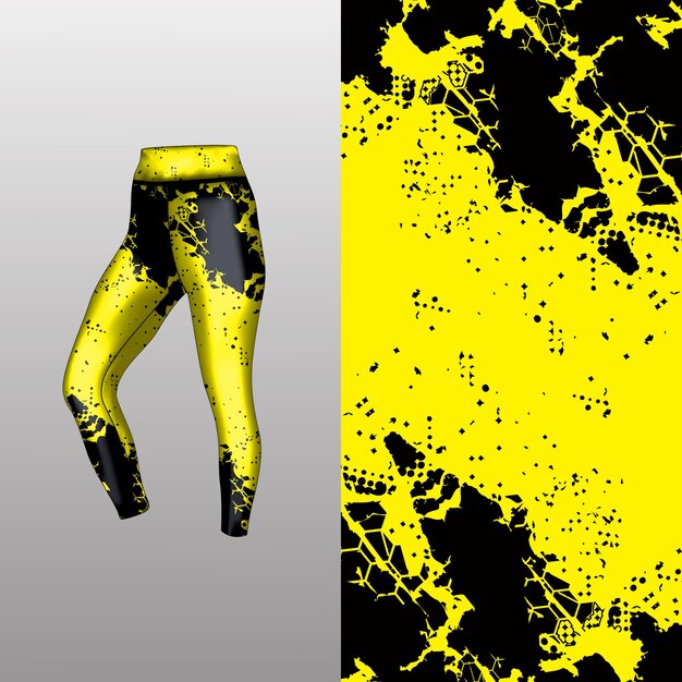 estilo de fondo abstracto para leggings deportivos