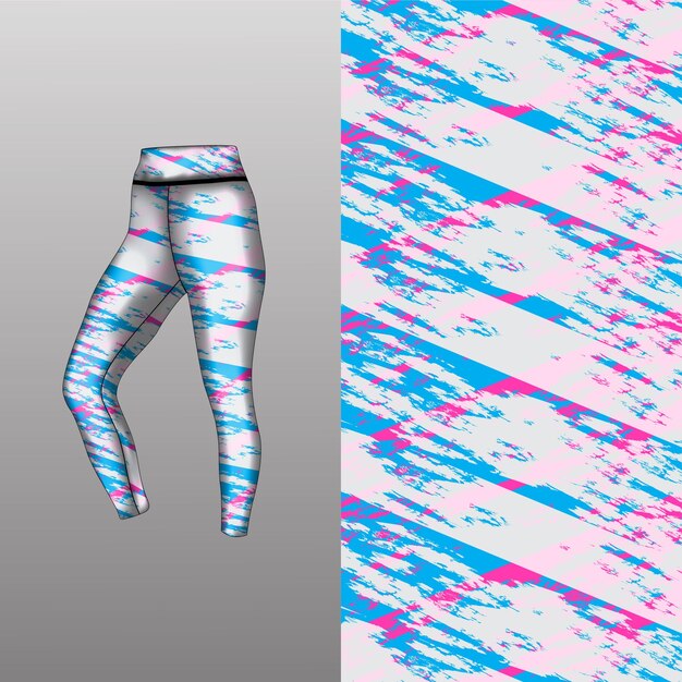 estilo de fondo abstracto para leggings deportivos