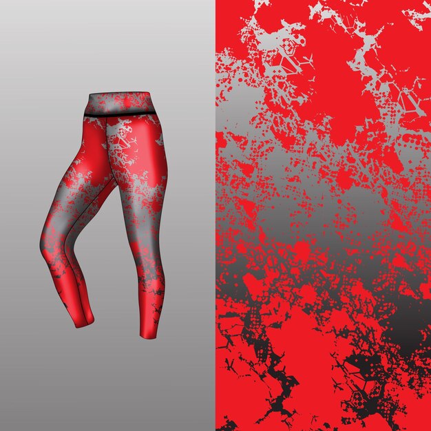 estilo de fondo abstracto para leggings deportivos