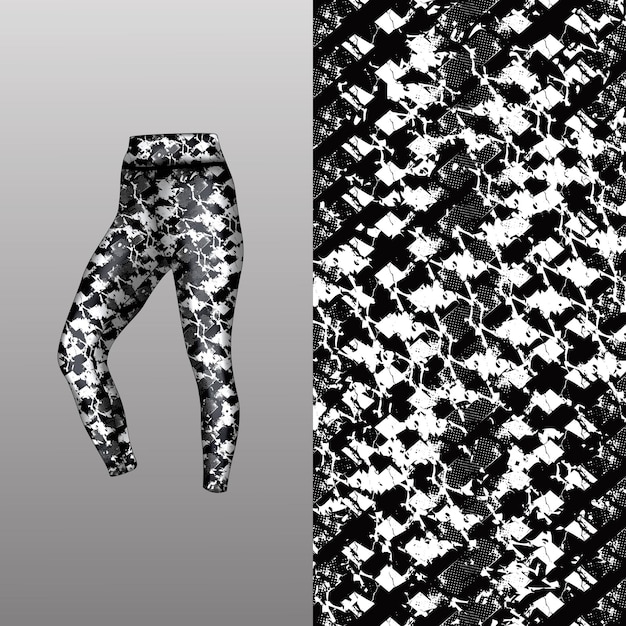 estilo de fondo abstracto para leggings deportivos