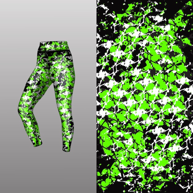 estilo de fondo abstracto para leggings deportivos