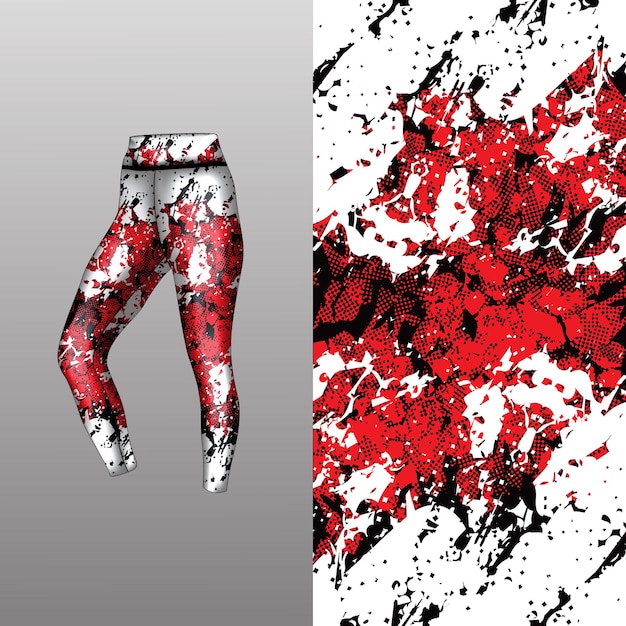 Estilo de fondo abstracto para leggings deportivos