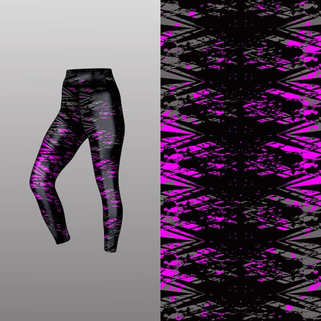 estilo de fondo abstracto para leggings deportivos