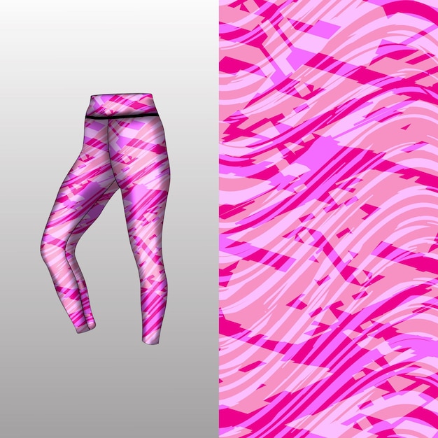 Vector estilo de fondo abstracto para leggings deportivos