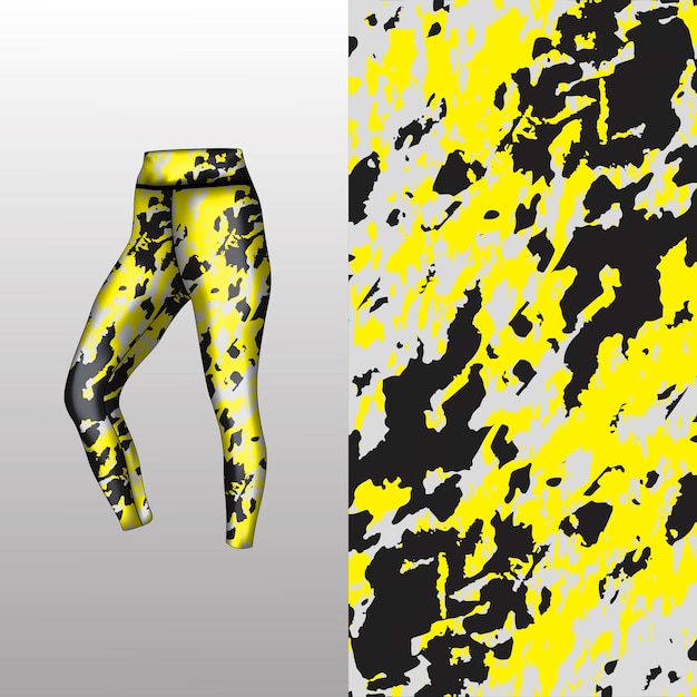 estilo de fondo abstracto para leggings deportivos