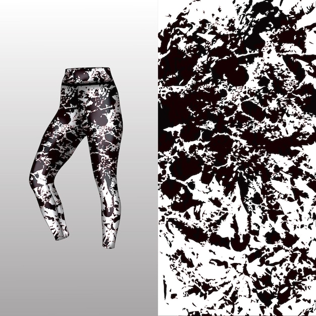 estilo de fondo abstracto para leggings deportivos