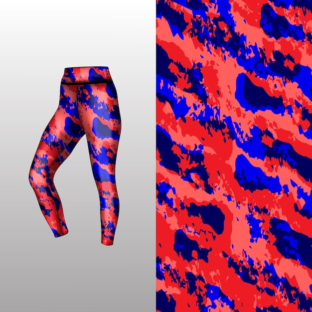 estilo de fondo abstracto para leggings deportivos