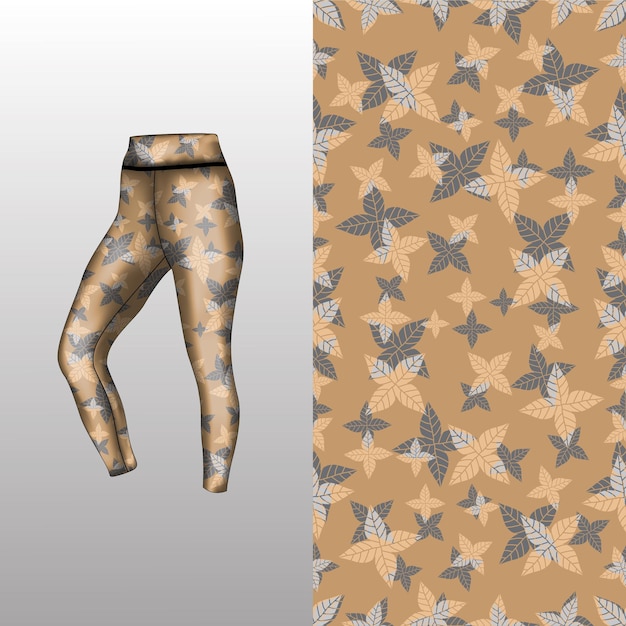 estilo de fondo abstracto para leggings deportivos