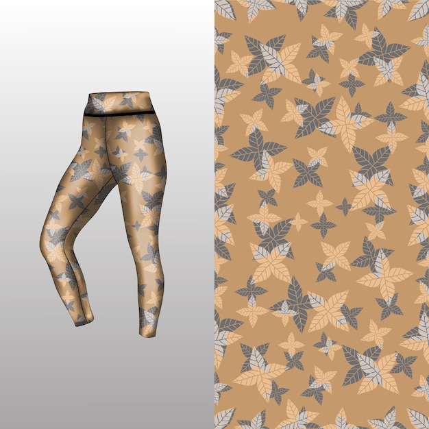 Vector estilo de fondo abstracto para leggings deportivos