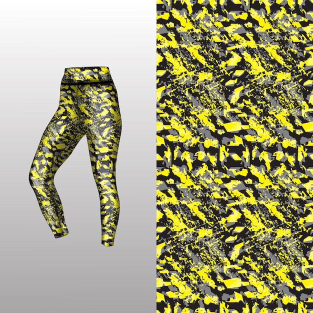 estilo de fondo abstracto para leggings deportivos