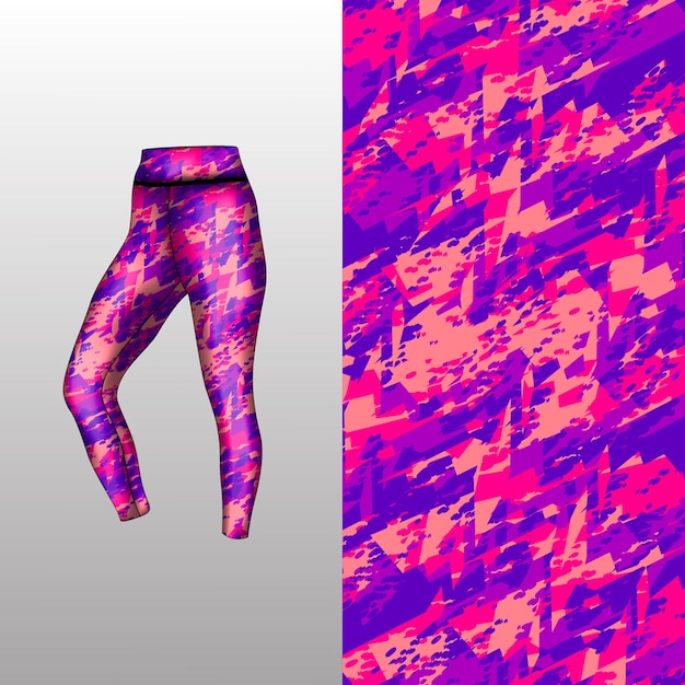 Estilo de fondo abstracto para leggings deportivos