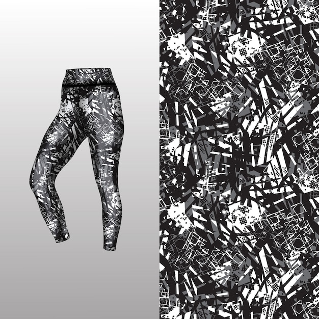 estilo de fondo abstracto para leggings deportivos