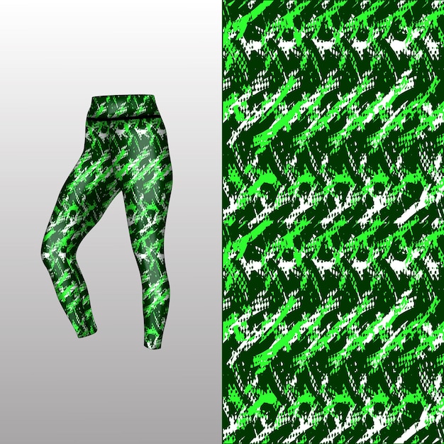 estilo de fondo abstracto para leggings deportivos