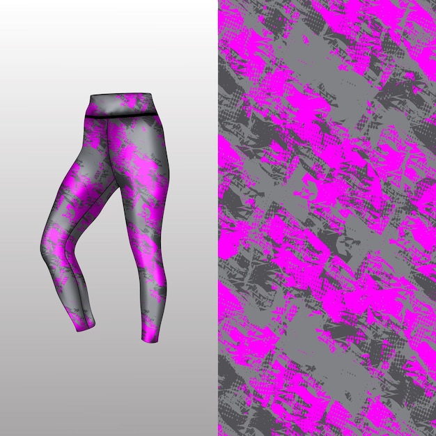 Vector estilo de fondo abstracto para leggings deportivos