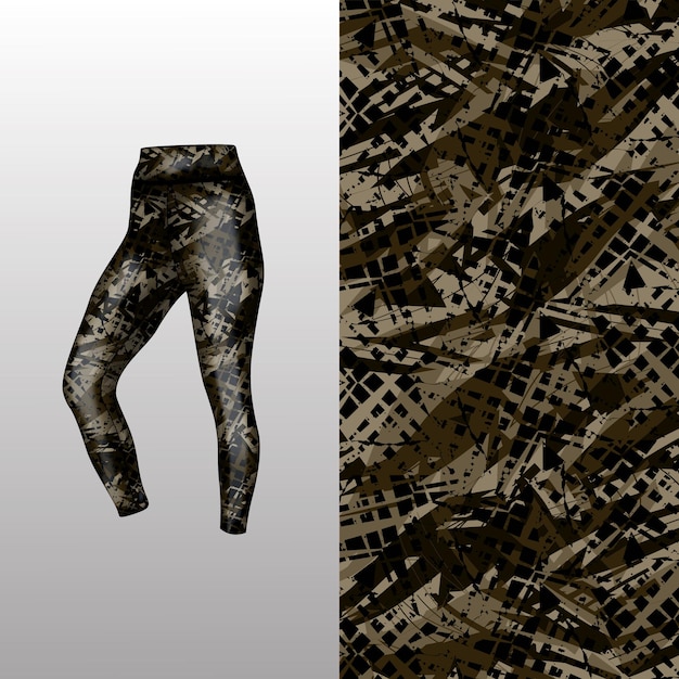 Vector estilo de fondo abstracto para leggings deportivos