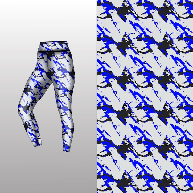 estilo de fondo abstracto para leggings deportivos