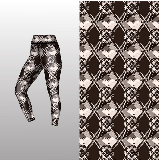 estilo de fondo abstracto para leggings deportivos