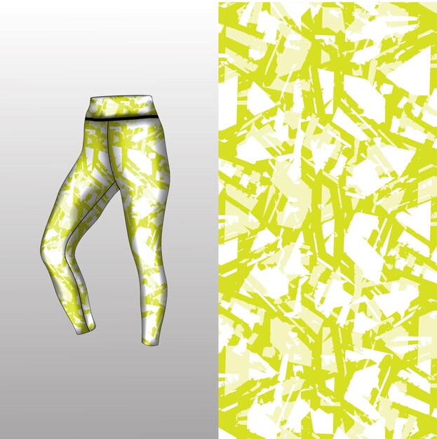 estilo de fondo abstracto para leggings deportivos