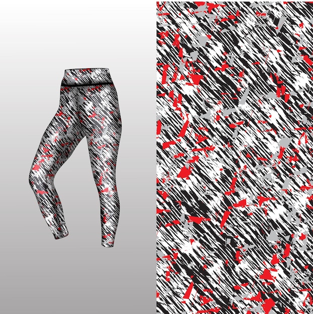 estilo de fondo abstracto para leggings deportivos