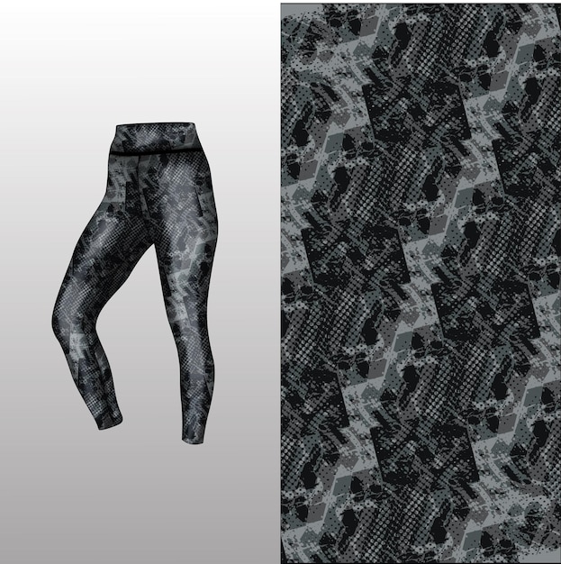 estilo de fondo abstracto para leggings deportivos