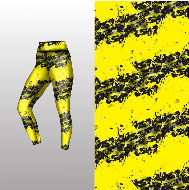 Estilo de fondo abstracto para leggings deportivos