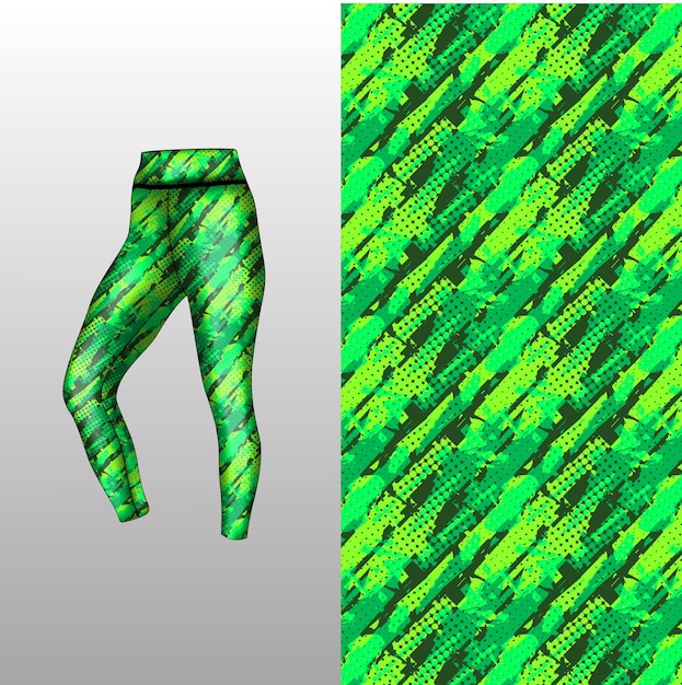 estilo de fondo abstracto para leggings deportivos