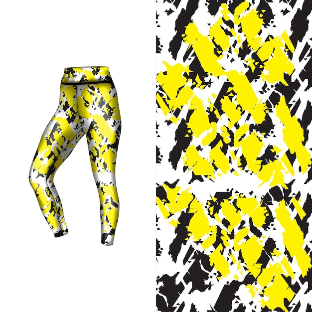 estilo de fondo abstracto para leggings deportivos