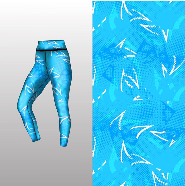estilo de fondo abstracto para leggings deportivos