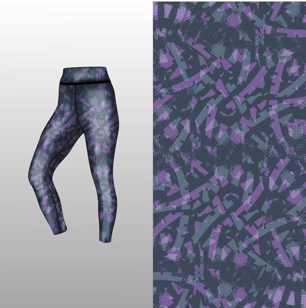 estilo de fondo abstracto para leggings deportivos