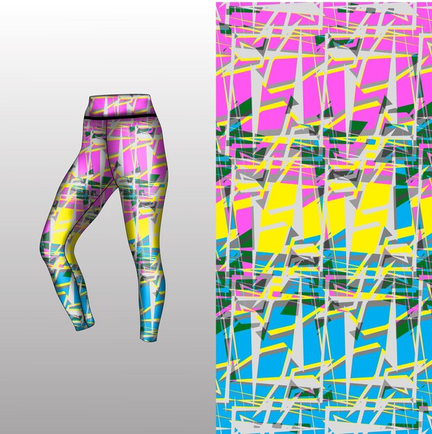 estilo de fondo abstracto para leggings deportivos