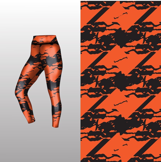 estilo de fondo abstracto para leggings deportivos