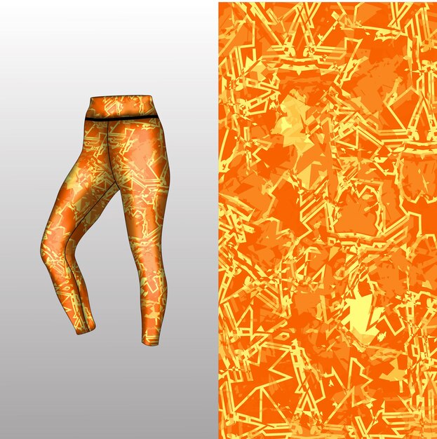 estilo de fondo abstracto para leggings deportivos