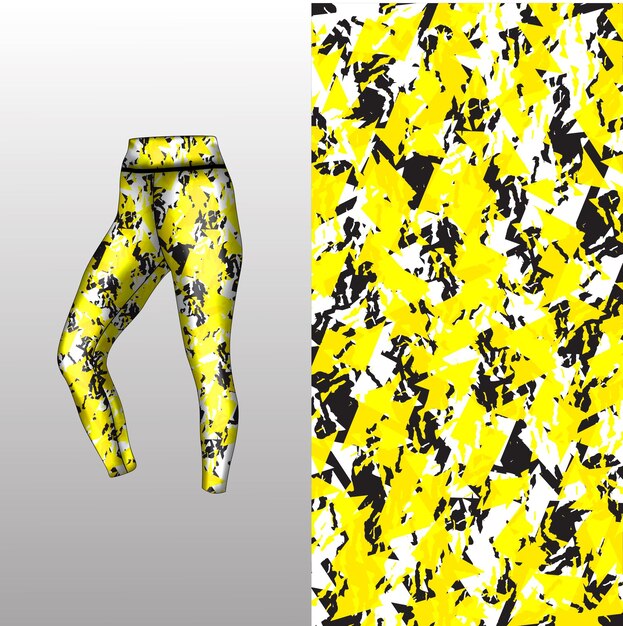 estilo de fondo abstracto para leggings deportivos