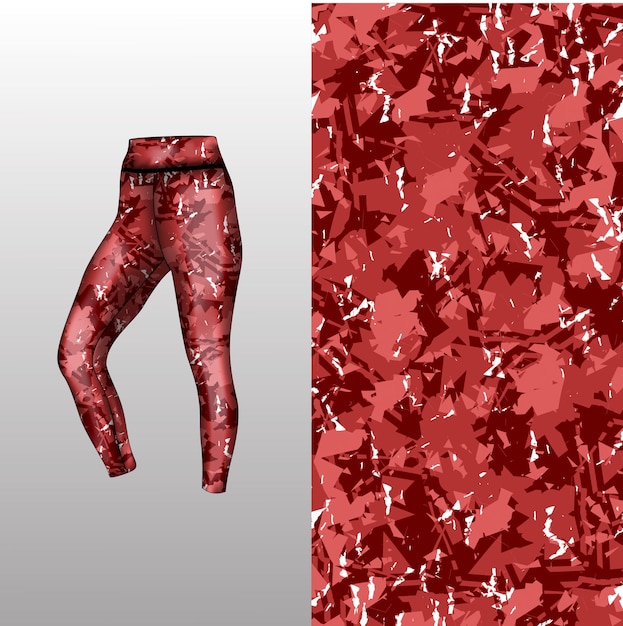 estilo de fondo abstracto para leggings deportivos